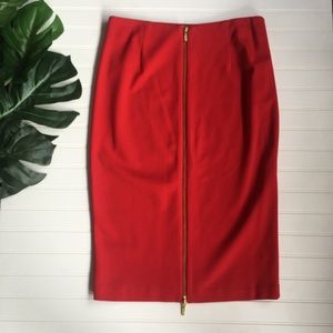 Cache Skirts - Caché Red Pencil Skirt Cache Skirts - Caché Red Pencil Skirt